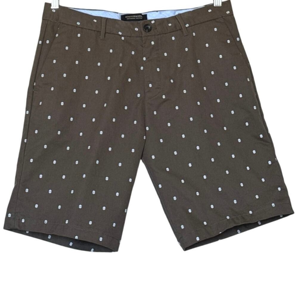 Scotch & Soda Amsterdam Couture Stuart Printed Chino Shorts Men’s Size 31
